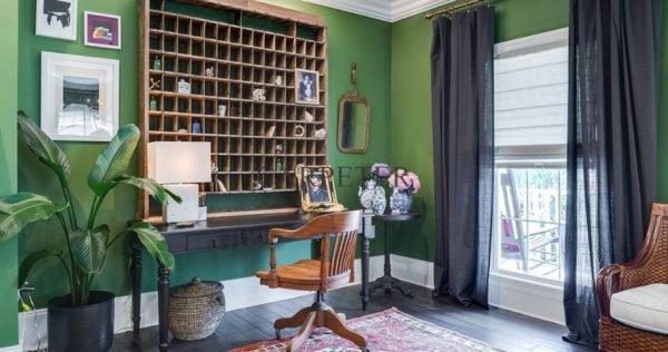 Sage Green Walls With Grey Curtains