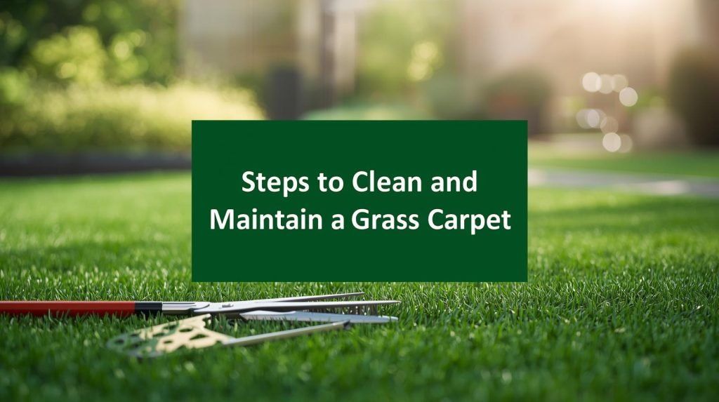 Steps to Clean and Maintain a Grass Carpet