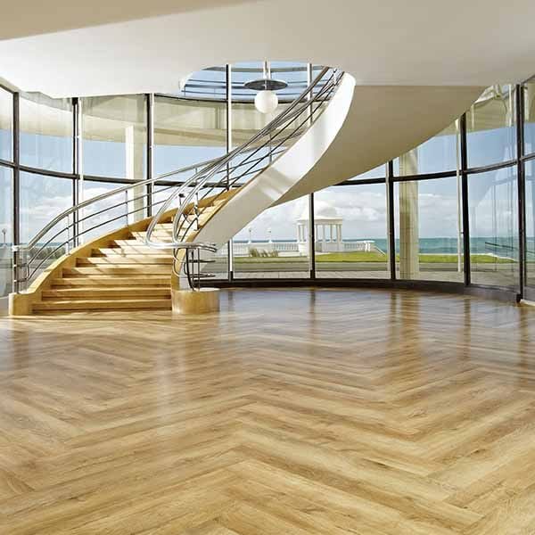 Parquet Wooden Flooring in Commercial Interior Al Karama