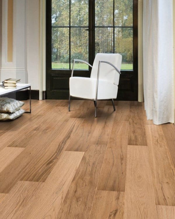 Natural Wood Flooring in Minimalist Bedroom Design Dubai