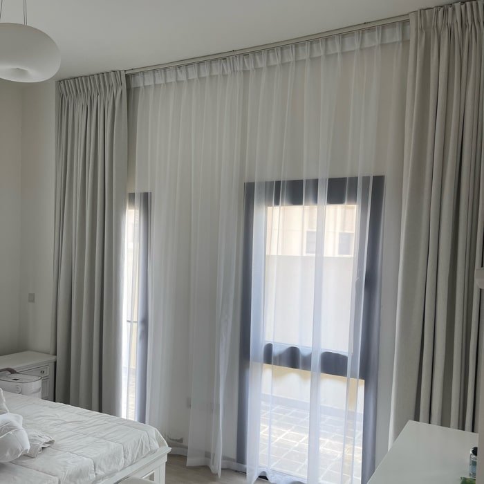 Bedroom Curtain Installation in Downtown Dubai