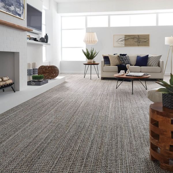 Grey and Beige Textured Carpet in Palm Jumeirah