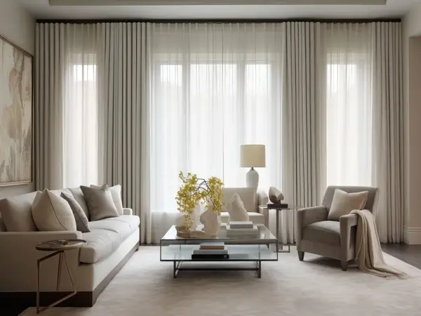 Silk Curtains Installation
