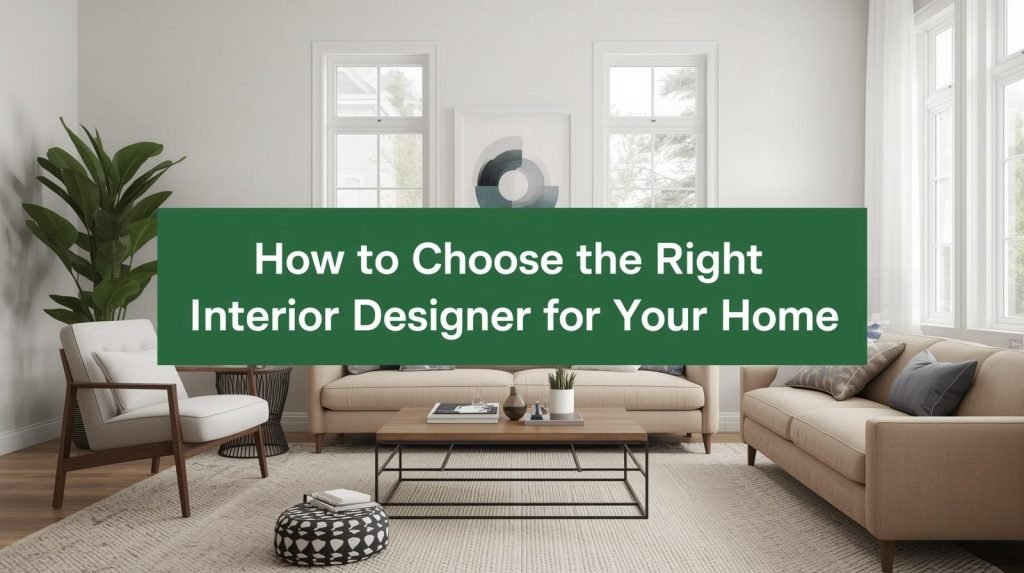 How to Choose the Right Interior Designer for Your Home