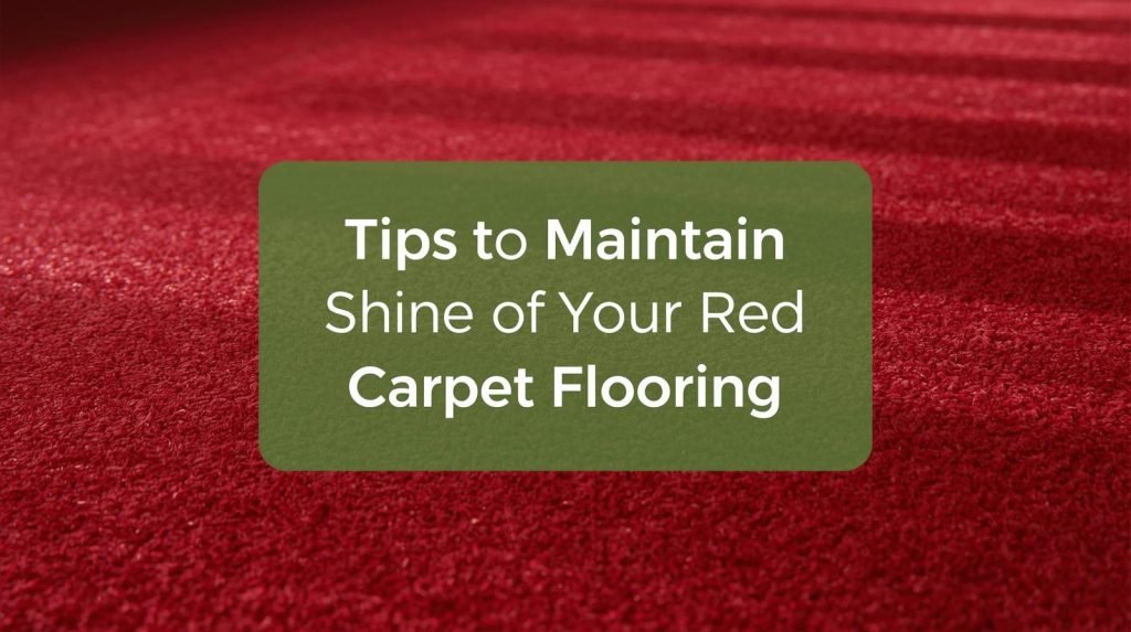 Tips to Maintain the Shine of Your Red Carpet Flooring